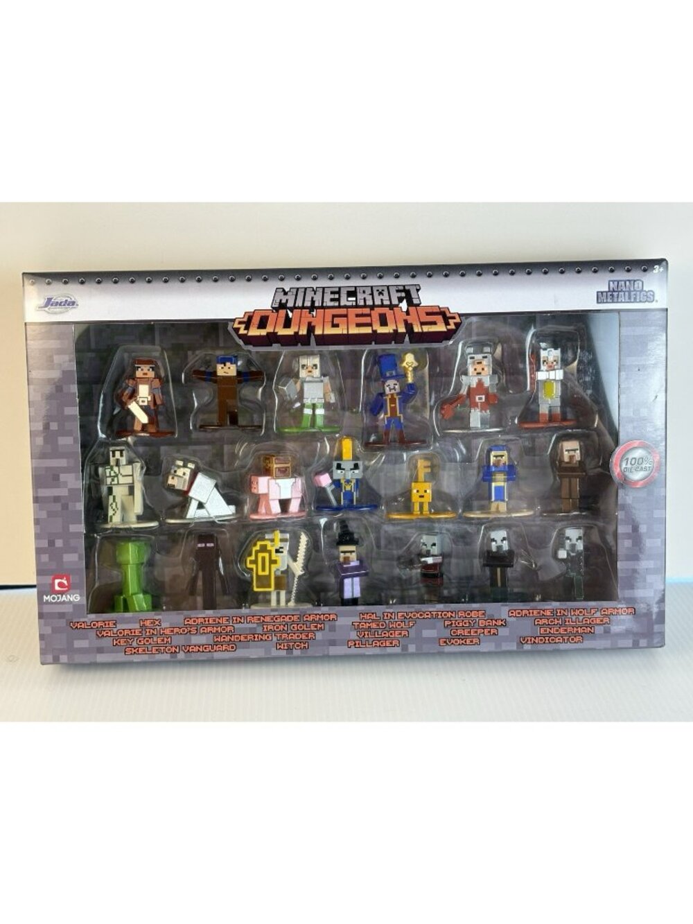 Jada Nano Metalfigs Minecraft Dungeons 20-Pack Die-Cast Figure Set Boxed Sealed